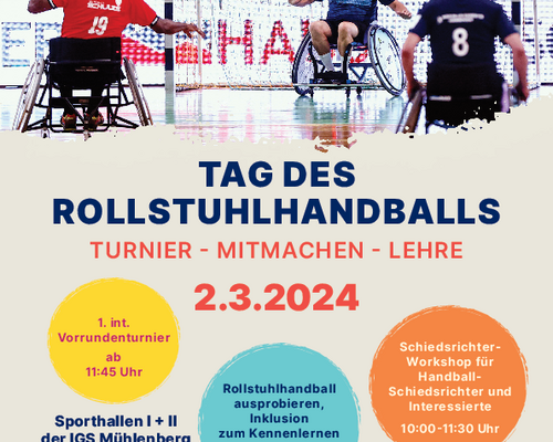 Pressemitteilung zum Tag des Rollstuhlhandballs und internationalen Vorrundenturnier in Hannover