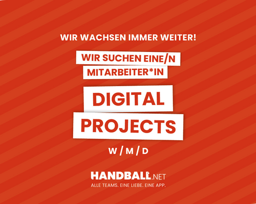 Stellenausschreibung: Mitarbeiter*in Digital Projects | handball.net