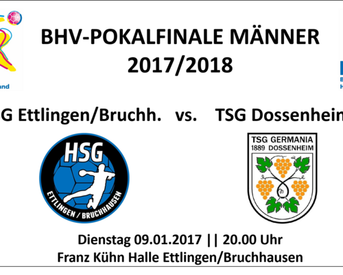 BHV-Pokalfinale 2017/2018 der Männer am 09. Januar