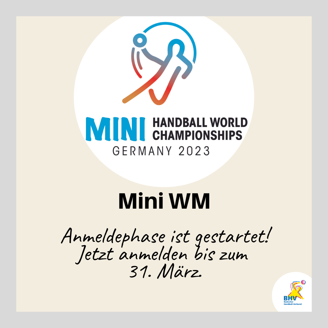 Mini WM | BHV - Badischer Handball-Verband